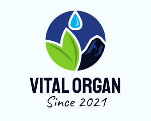 Organic Spring Water  logo design