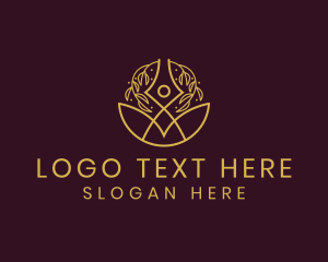 Floral - Yoga Treatment Therapy logo design