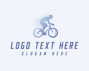 Bicycle - Cyclist Speed Athlete logo design