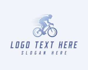 Cyclist Speed Athlete Logo