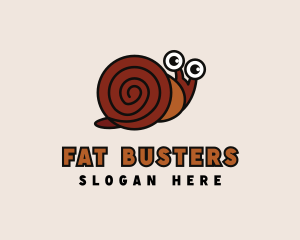 Fat - Shell Snail Slug logo design
