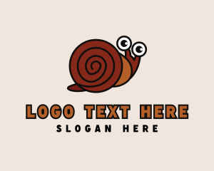 Slow - Shell Snail Slug logo design
