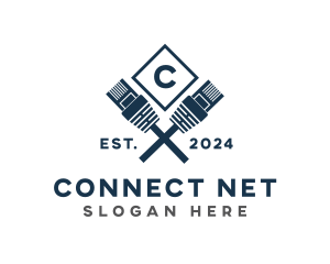 Ethernet - Ethernet Cable Tool logo design