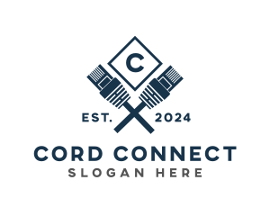 Cord - Ethernet Cable Tool logo design