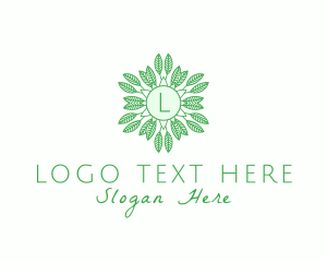 Produce - Organic Leaves Nature Produce logo design