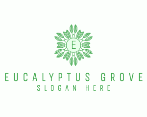 Organic Leaves Nature Produce logo design