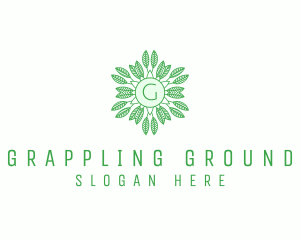 Organic Leaves Nature Produce logo design