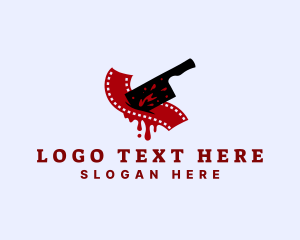Crime - Bloody Horror Film logo design