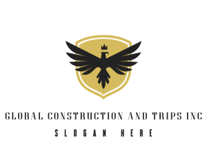 Crown Crest Eagle Logo