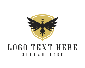 Hawk - Crown Crest Eagle logo design
