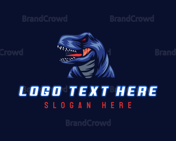 Tyrannosaurus Raptor Dinosaur Logo