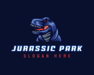 Tyrannosaurus Raptor Dinosaur logo design