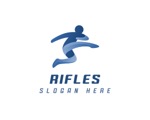 Sports Athlete Kick Logo
