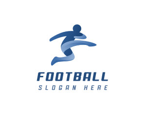 Sports Athlete Kick logo design