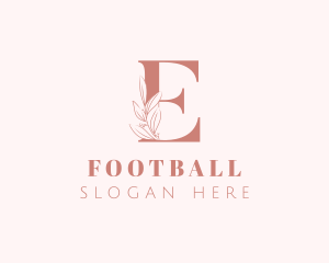 Elegant Leaves Letter E Logo