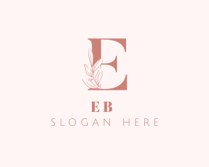 Wedding - Elegant Leaves Letter E logo design