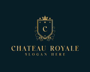 Royal Hotel Shield logo design