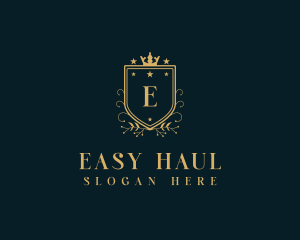 Royal Hotel Shield logo design