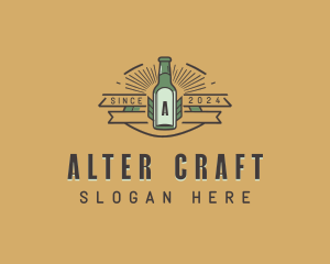 Beer Brewery Pub logo design