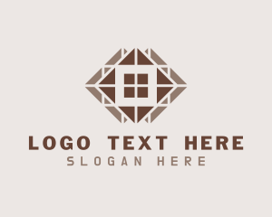 Brown Floor Tiling Logo