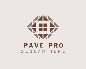 Brown Floor Tiling logo design