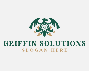 Luxury Griffin Hotel logo design