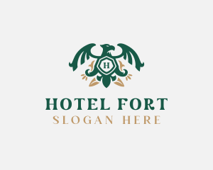 Luxury Griffin Hotel logo design