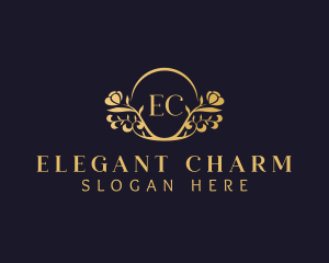 Elegant Flower Boutique logo design