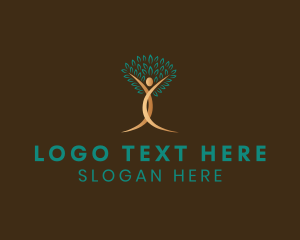 Plant - Human Tree Wellness logo design