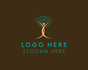 Zen - Human Tree Wellness logo design
