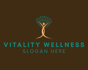 Human Tree Wellness logo design