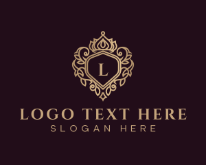 Gold - Premium Royal Crest logo design