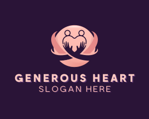 Heart Globe Foundation logo design