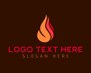 Abstract - Flame Torch Light logo design