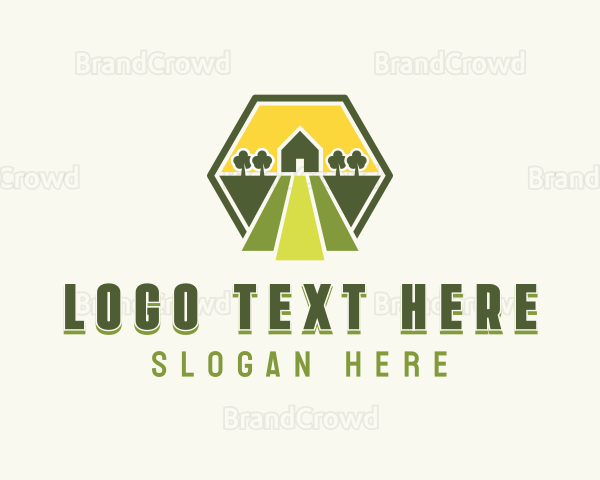 Farm Backyard Landscaping Logo