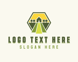 Farm Backyard Landscaping Logo