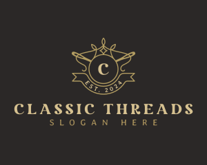 Needle Crown Thread logo design