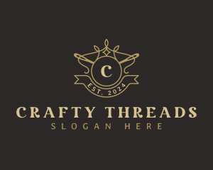 Needle Crown Thread logo design