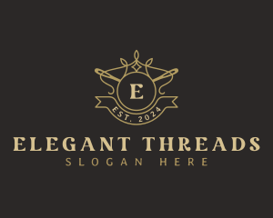 Needle Crown Thread logo design