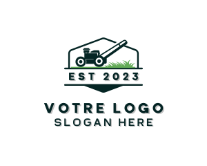 Yard Landscaping Lawn Mower logo design
