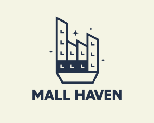 Shopping Mall - Industrial Factory bilding, logo design