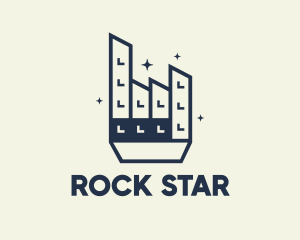 Rock - Industrial Factory bilding, logo design