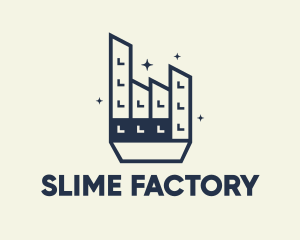 Industrial Factory bilding, logo design