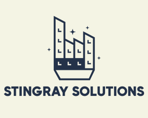 Industrial Factory bilding, logo design