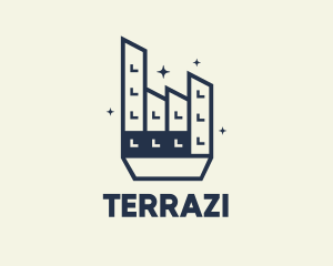 Industrial Factory bilding, logo design