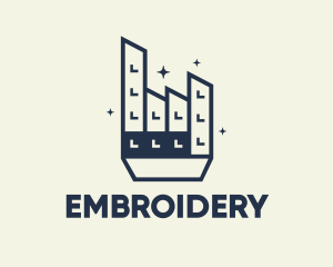 Industrial Factory bilding, logo design