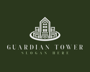 Residential Skyscraper Tower logo design