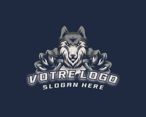 Streamer - Wolf Claw Gaming logo design