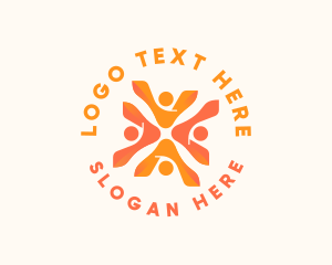 Social - People Group Organization logo design