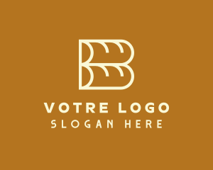 Baguette Bread Loaf Logo
